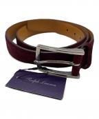 RALPH LAUREN Purple Labelラルフ ローレン パープル レーベル）の古着「スウェードベルト」｜パープル