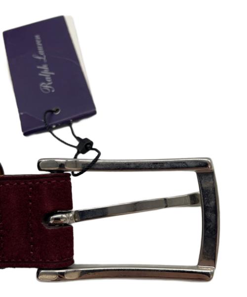 RALPH LAUREN Purple Label（ラルフ ローレン パープル レーベル）RALPH LAUREN Purple Label (ラルフ ローレン パープル レーベル) スウェードベルト パープル サイズ:38/95の古着・服飾アイテム