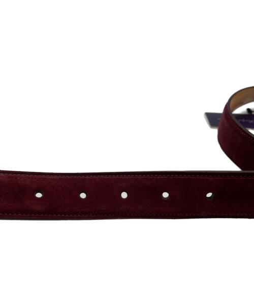 RALPH LAUREN Purple Label（ラルフ ローレン パープル レーベル）RALPH LAUREN Purple Label (ラルフ ローレン パープル レーベル) スウェードベルト パープル サイズ:38/95の古着・服飾アイテム