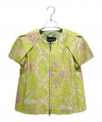 EMPORIO ARMANIエンポリオアルマーニ）の古着「半袖ジャケット」｜黄緑