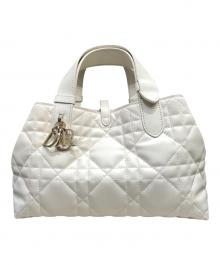 Christian Dior（クリスチャン ディオール）の古着「Toujours/トゥジュール ハンドバッグ」｜アイボリー