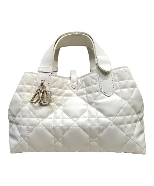 Christian Dior（クリスチャン ディオール）Christian Dior (クリスチャン ディオール) Toujours/トゥジュール ハンドバッグ アイボリー サイズ:-の古着・服飾アイテム