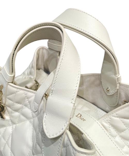 Christian Dior（クリスチャン ディオール）Christian Dior (クリスチャン ディオール) Toujours/トゥジュール ハンドバッグ アイボリー サイズ:-の古着・服飾アイテム