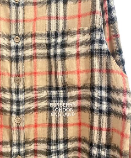 BURBERRY LONDON（バーバリーロンドン）BURBERRY LONDON (バーバリーロンドン) ノバチェックシャツ ベージュ サイズ:SPの古着・服飾アイテム