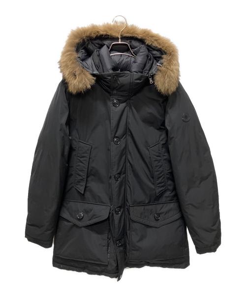MONCLER（モンクレール）MONCLER (モンクレール) RIVER GIUBBOTTO /リバー /フーデットダウンジャケット/ ダウンコート ブラック サイズ:3の古着・服飾アイテム