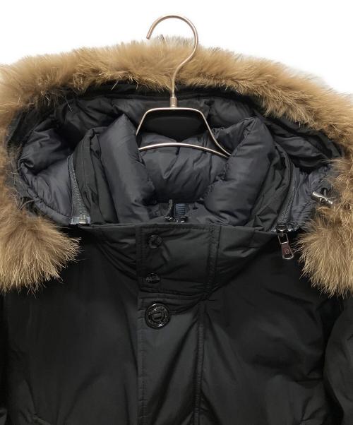 MONCLER（モンクレール）MONCLER (モンクレール) RIVER GIUBBOTTO /リバー /フーデットダウンジャケット/ ダウンコート ブラック サイズ:3の古着・服飾アイテム
