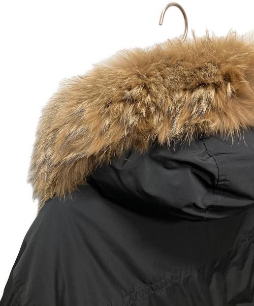 MONCLER（モンクレール）MONCLER (モンクレール) RIVER GIUBBOTTO /リバー /フーデットダウンジャケット/ ダウンコート ブラック サイズ:3の古着・服飾アイテム