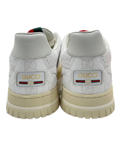 GUCCI（グッチ）GUCCI (グッチ) GGスプリーム ローカットスニーカー ホワイト サイズ:38の古着・服飾アイテム