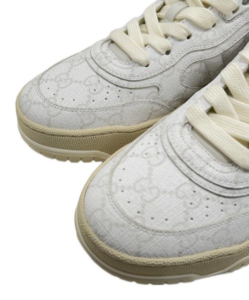 GUCCI（グッチ）GUCCI (グッチ) GGスプリーム ローカットスニーカー ホワイト サイズ:38の古着・服飾アイテム