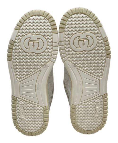 GUCCI（グッチ）GUCCI (グッチ) GGスプリーム ローカットスニーカー ホワイト サイズ:38の古着・服飾アイテム
