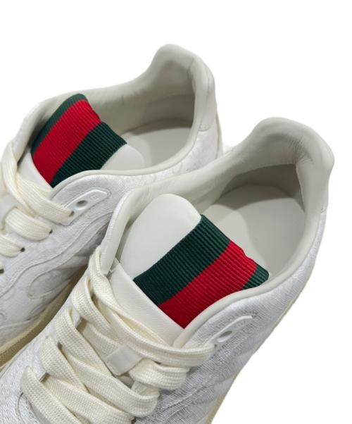 GUCCI（グッチ）GUCCI (グッチ) GGスプリーム ローカットスニーカー ホワイト サイズ:38の古着・服飾アイテム