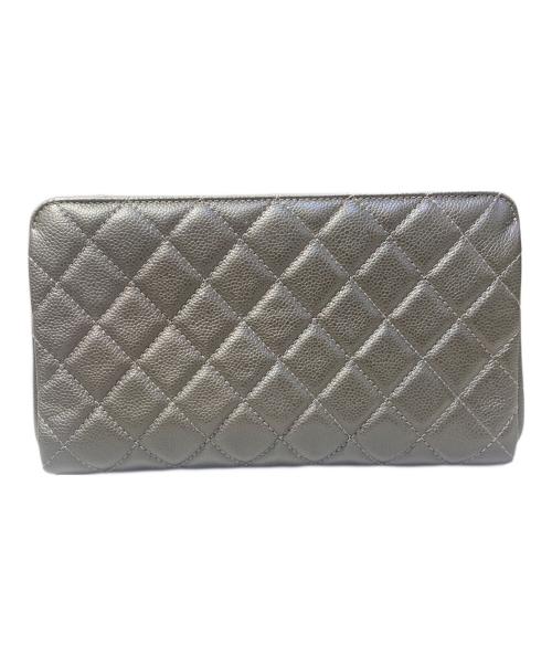 CHANEL（シャネル）CHANEL (シャネル) マトラッセ クラッチバッグ グレーの古着・服飾アイテム