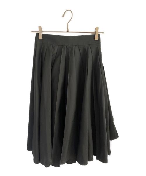 HERMES（エルメス）HERMES (エルメス) ラップフレアスカート ブラック サイズ:34の古着・服飾アイテム