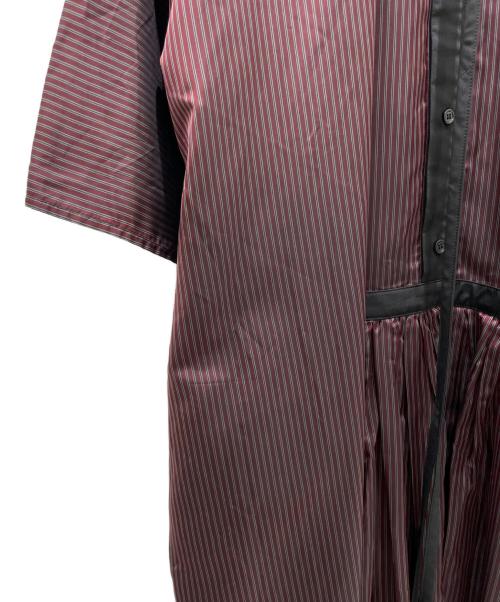 LOEWE（ロエベ）LOEWE (ロエベ) 半袖ワンピース ボルドー サイズ:32の古着・服飾アイテム