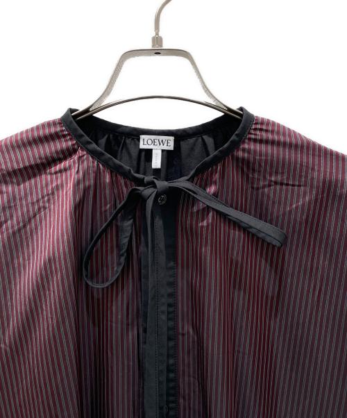 LOEWE（ロエベ）LOEWE (ロエベ) 半袖ワンピース ボルドー サイズ:32の古着・服飾アイテム