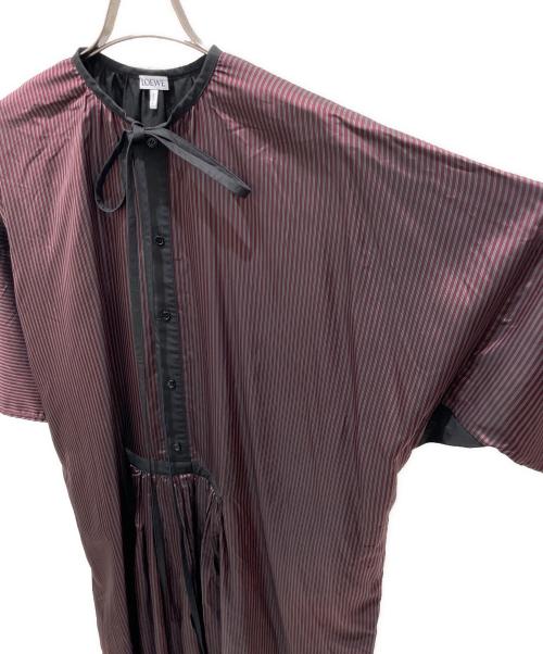 LOEWE（ロエベ）LOEWE (ロエベ) 半袖ワンピース ボルドー サイズ:32の古着・服飾アイテム