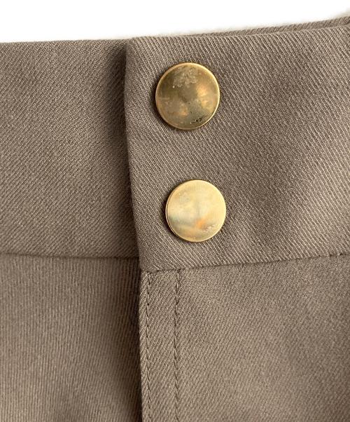 HERMES（エルメス）HERMES (エルメス) アシンメトリーラップスカート オリーブ サイズ:34の古着・服飾アイテム