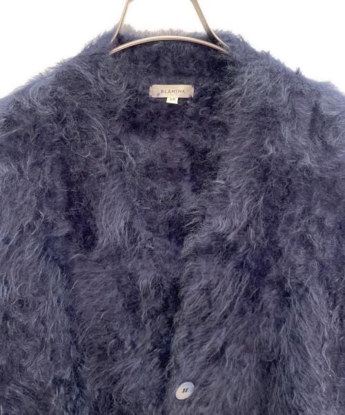 BLAMINK（ブラミンク）BLAMINK (ブラミンク) 7G カシミア ニット カーディガン ネイビー サイズ:38の古着・服飾アイテム
