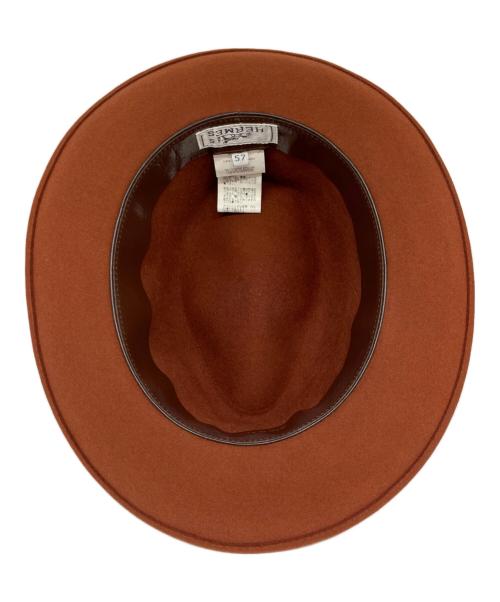 HERMES（エルメス）HERMES (エルメス) ウールハット ブラウンの古着・服飾アイテム
