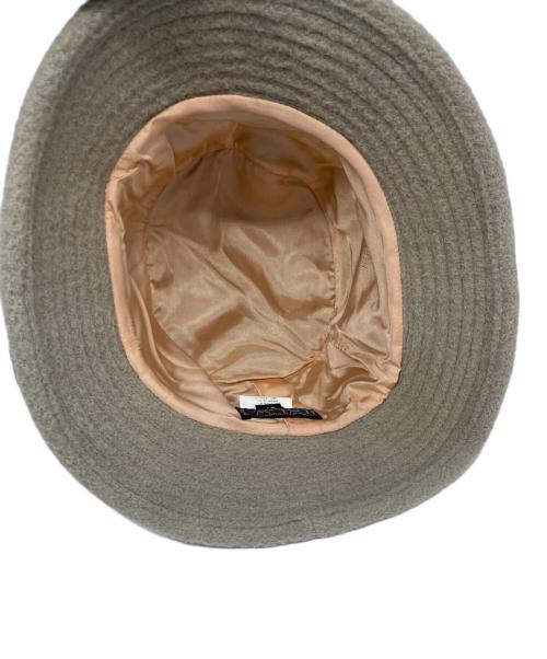 HERMES（エルメス）HERMES (エルメス) アルパカ バケットハット チャコールグレー サイズ:57の古着・服飾アイテム