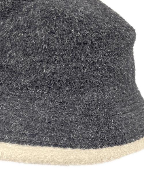 HERMES（エルメス）HERMES (エルメス) アルパカ バケットハット チャコールグレー サイズ:57の古着・服飾アイテム
