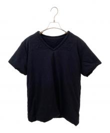 MM6 Maison Margiela（エムエムシックスメゾンマルジェラ）の古着「半袖カットソー」｜ブラック