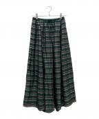 DRAWERドゥロワー）の古着「ロングスカート」｜グリーン
