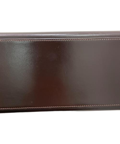 HERMES（エルメス）HERMES (エルメス) ケリー32 外縫い/ゴールド金具/ボックスカーフ/ダークブラウン系/□G刻印 ブラウン サイズ:32の古着・服飾アイテム