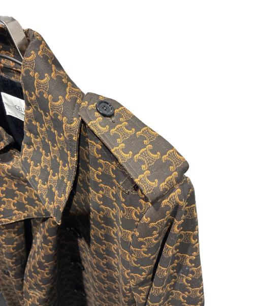 CELINE（セリーヌ）CELINE (セリーヌ) トレンチコート ダークブラウン サイズ:42の古着・服飾アイテム