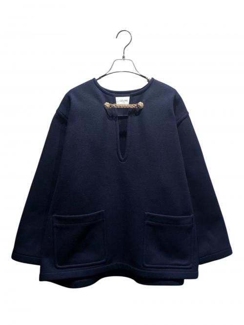 CELINE（セリーヌ）CELINE (セリーヌ) ウールスモック ネイビー サイズ:38の古着・服飾アイテム