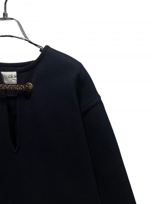 CELINE（セリーヌ）CELINE (セリーヌ) ウールスモック ネイビー サイズ:38の古着・服飾アイテム