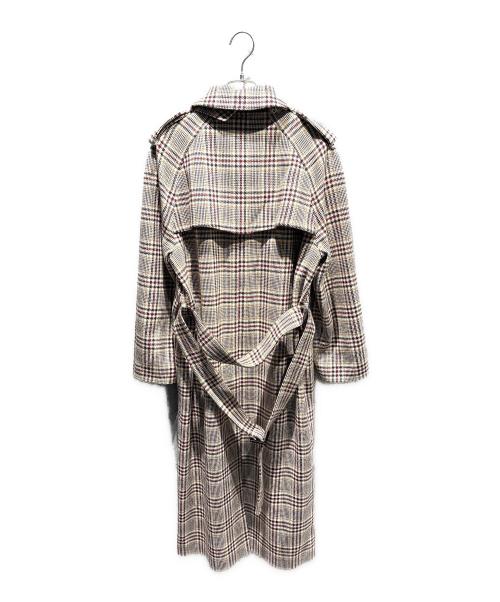 CELINE（セリーヌ）CELINE (セリーヌ) プリンスオブフェールズロングコート ベージュ サイズ:36の古着・服飾アイテム