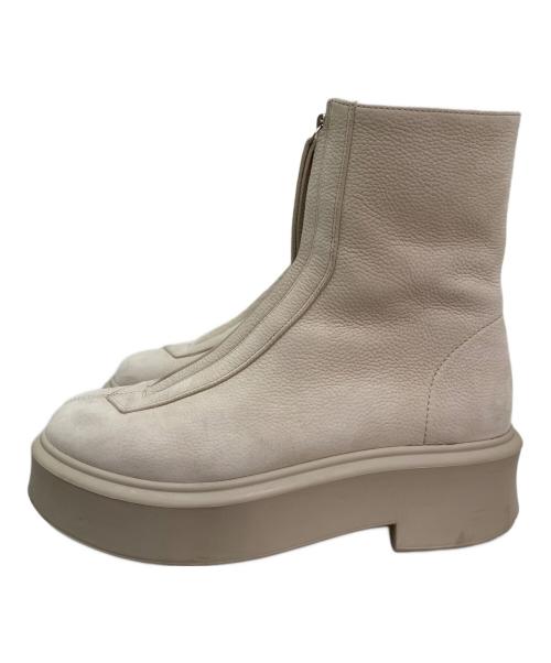 THE ROW（ザ ロウ）THE ROW (ザ ロウ) ZIPPED BOOT アイボリー サイズ:38の古着・服飾アイテム