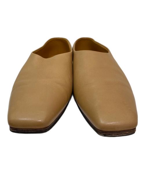 THE ROW（ザ ロウ）THE ROW (ザ ロウ) スクエアトゥフラットシューズ キャメル サイズ:38の古着・服飾アイテム