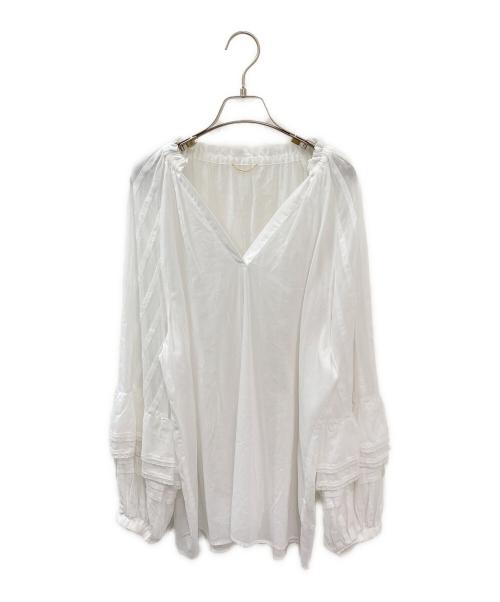 DEUXIEME CLASSE（ドゥーズィエム クラス）DEUXIEME CLASSE (ドゥーズィエム クラス) Feminineブラウス ホワイト サイズ:-の古着・服飾アイテム