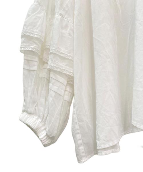 DEUXIEME CLASSE（ドゥーズィエム クラス）DEUXIEME CLASSE (ドゥーズィエム クラス) Feminineブラウス ホワイト サイズ:-の古着・服飾アイテム