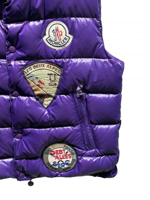 MONCLER（モンクレール）MONCLER (モンクレール) ダウンベスト パープル サイズ:3の古着・服飾アイテム