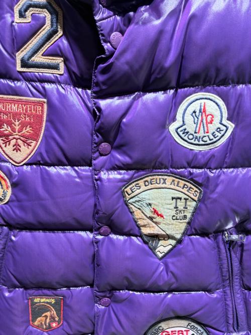 MONCLER（モンクレール）MONCLER (モンクレール) ダウンベスト パープル サイズ:3の古着・服飾アイテム