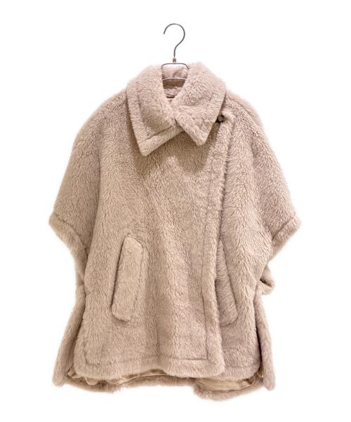MaxMara（マックスマーラ）MaxMara (マックスマーラ) テディベアケープ ライトピンク サイズ:FREE 未使用品の古着・服飾アイテム