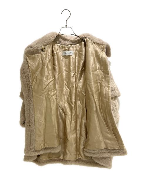 MaxMara（マックスマーラ）MaxMara (マックスマーラ) テディベアケープ ライトピンク サイズ:FREE 未使用品の古着・服飾アイテム