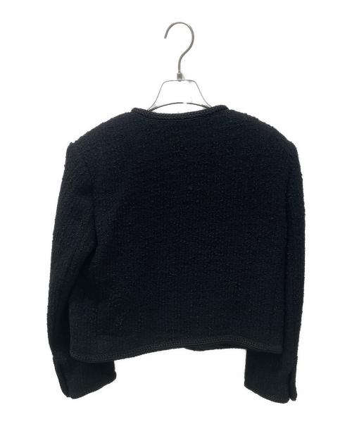 CELINE（セリーヌ）CELINE (セリーヌ) ツイードジャケット ブラック サイズ:38の古着・服飾アイテム