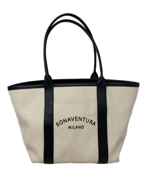 bonaventura（ボナベンチュラ）BONAVENTURA (ボナベンチュラ) BONAVENTURA キャンバストートバッグ アイボリーの古着・服飾アイテム