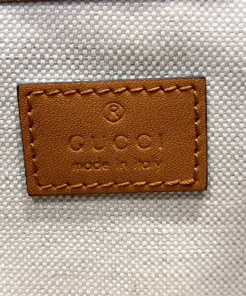 GUCCI（グッチ）GUCCI (グッチ) ストローエフェクトトートバッグ ベージュの古着・服飾アイテム