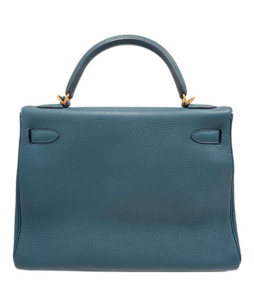 HERMES（エルメス）HERMES (エルメス) ケリー32/内縫い/ゴールド金具/トゴ/T刻印2015年製 ブルー系 サイズ:32の古着・服飾アイテム