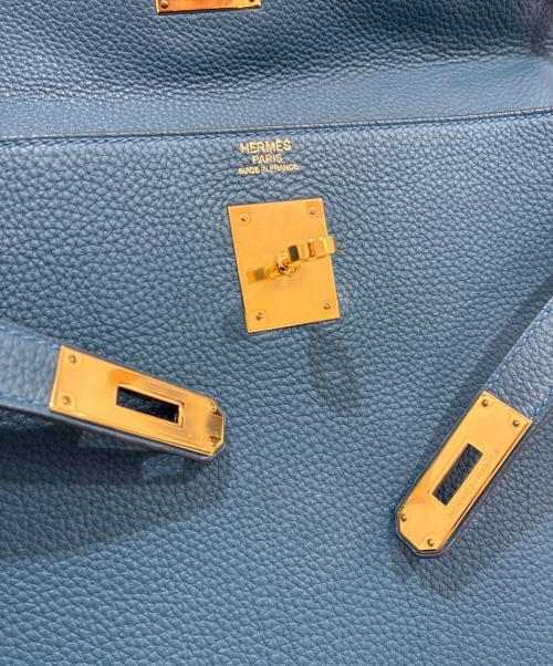 HERMES（エルメス）HERMES (エルメス) ケリー32/内縫い/ゴールド金具/トゴ/T刻印2015年製 ブルー系 サイズ:32の古着・服飾アイテム