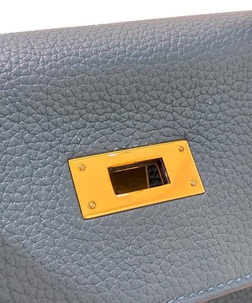 HERMES（エルメス）HERMES (エルメス) ケリー32/内縫い/ゴールド金具/トゴ/T刻印2015年製 ブルー系 サイズ:32の古着・服飾アイテム