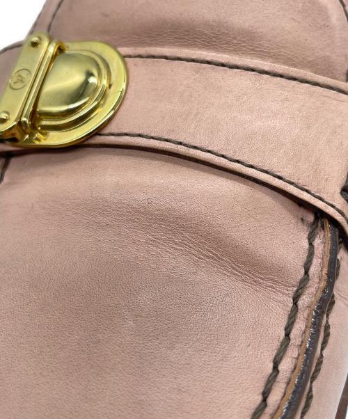 LOUIS VUITTON（ルイ ヴィトン）LOUIS VUITTON (ルイ ヴィトン) ベルトローファー ピンク サイズ:36.5の古着・服飾アイテム