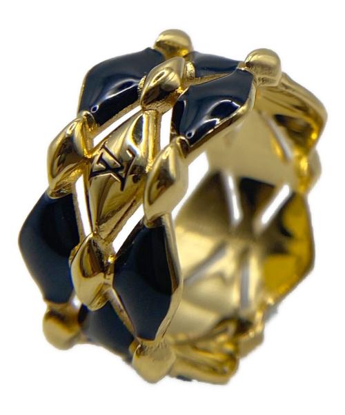 LOUIS VUITTON（ルイ ヴィトン）LOUIS VUITTON (ルイ ヴィトン) マルタージュ リング ブラック×ゴールド サイズ:13号の古着・服飾アイテム