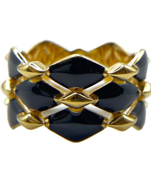 LOUIS VUITTON（ルイ ヴィトン）LOUIS VUITTON (ルイ ヴィトン) マルタージュ リング ブラック×ゴールド サイズ:13号の古着・服飾アイテム