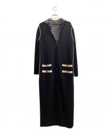 CHANEL（シャネル）の古着「リバーシブルロングカーディガン」｜ブラック